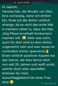 Die erste Nachricht
